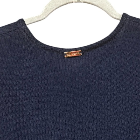 ST. JOHN Nautical sport vintage Navy sweater vest size PS - Picture 3 of 9